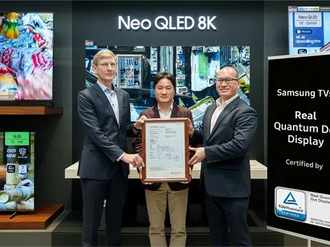 TV QLED của Samsung đạt chứng nhận “Màn hình Chấm lượng tử Đích thực” từ TÜV Rheinland